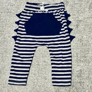 Cat & Jack striped dino pants with drawstring waist, Size 12M
